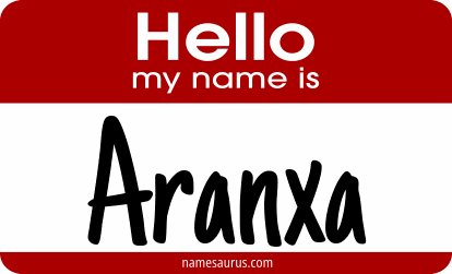 Hello my name is Aranxa png download