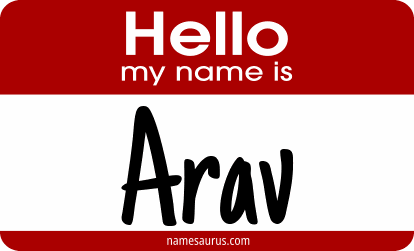 Hello my name is Arav png download