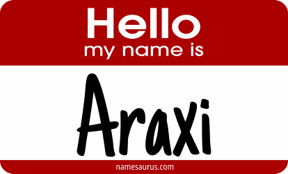 Hello my name is Araxi png download