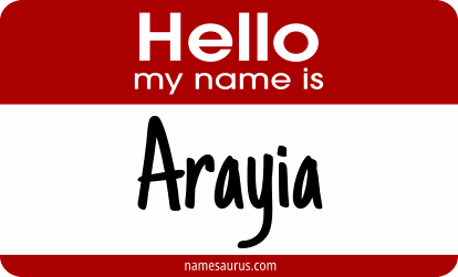 Hello my name is Arayia png download