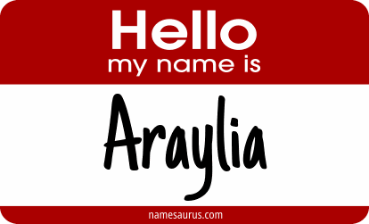 Hello my name is Araylia png download