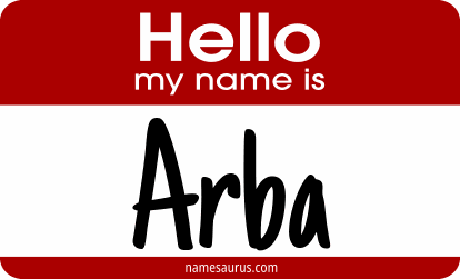 Hello my name is Arba png download
