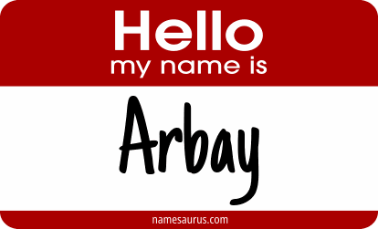Hello my name is Arbay png download