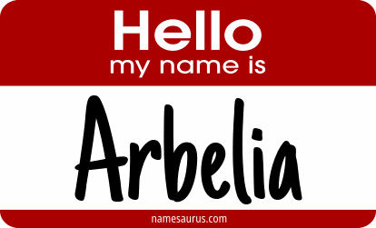 Hello my name is Arbelia png download