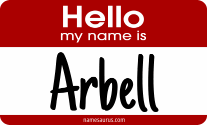 Hello my name is Arbell png download