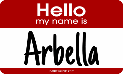 Hello my name is Arbella png download