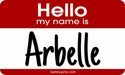 Hello my name is Arbelle png download