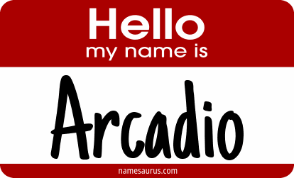 Hello my name is Arcadio png download