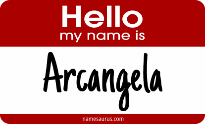 Hello my name is Arcangela png download