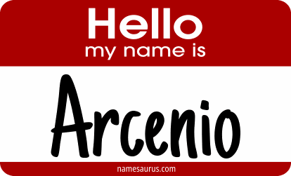 Hello my name is Arcenio png download