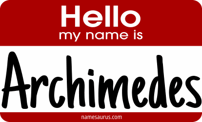 Hello my name is Archimedes png download