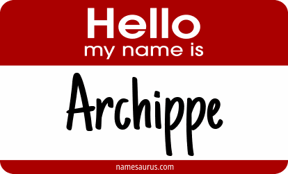 Hello my name is Archippe png download