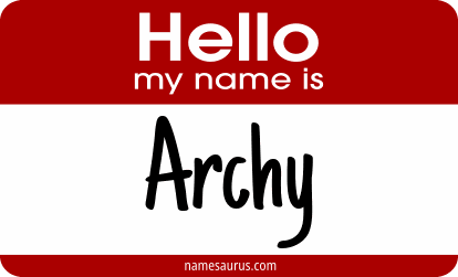Hello my name is Archy png download
