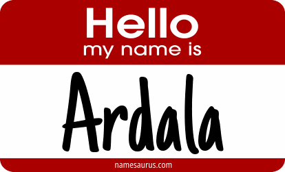 Hello my name is Ardala png download