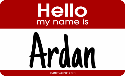 Hello my name is Ardan png download