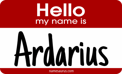 Hello my name is Ardarius png download