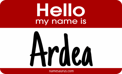 Hello my name is Ardea png download
