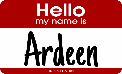 Hello my name is Ardeen png download