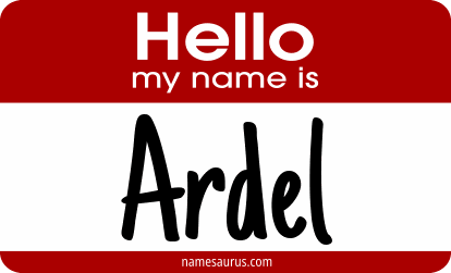 Hello my name is Ardel png download