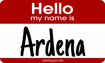 Hello my name is Ardena png download