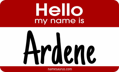 Hello my name is Ardene png download