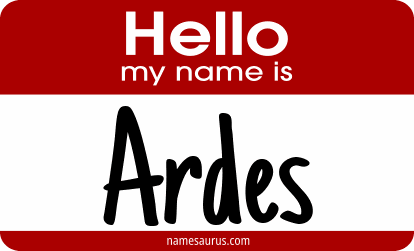 Hello my name is Ardes png download