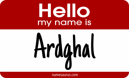 Hello my name is Ardghal png download