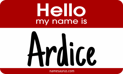 Hello my name is Ardice png download