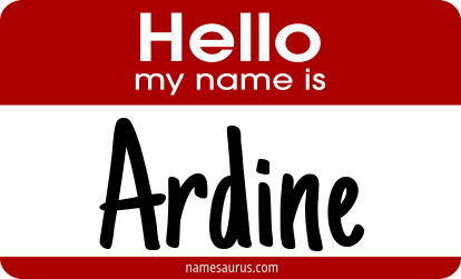Hello my name is Ardine png download