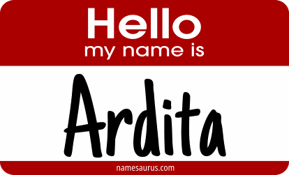 Hello my name is Ardita png download