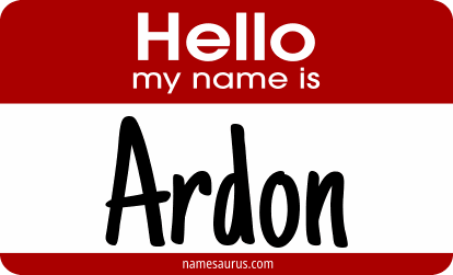 Hello my name is Ardon png download