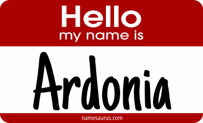 Hello my name is Ardonia png download