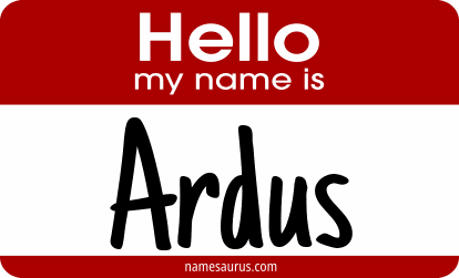 Hello my name is Ardus png download