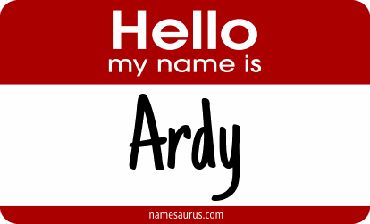 Hello my name is Ardy png download