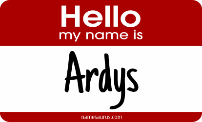 Hello my name is Ardys png download