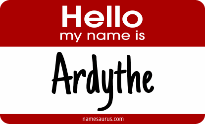 Hello my name is Ardythe png download