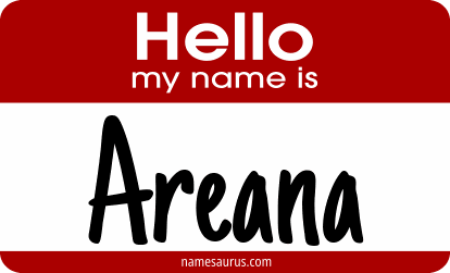 Hello my name is Areana png download