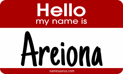 Hello my name is Areiona png download