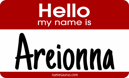 Hello my name is Areionna png download