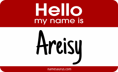 Hello my name is Areisy png download