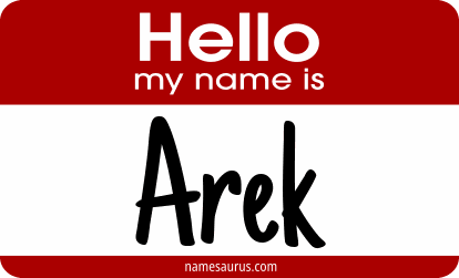 Hello my name is Arek png download