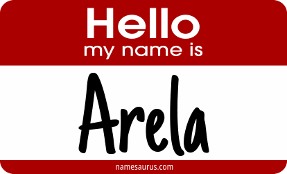 Hello my name is Arela png download