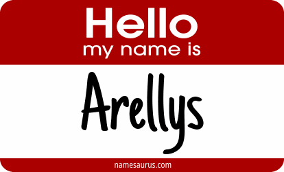 Hello my name is Arellys png download