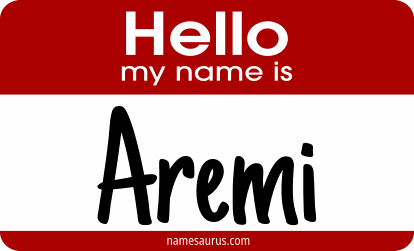 Hello my name is Aremi png download