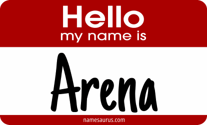 Hello my name is Arena png download