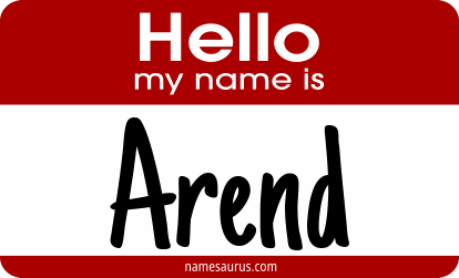Hello my name is Arend png download