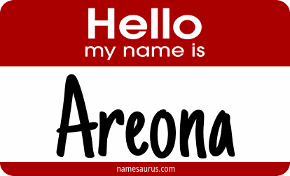 Hello my name is Areona png download