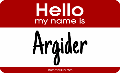 Hello my name is Argider png download