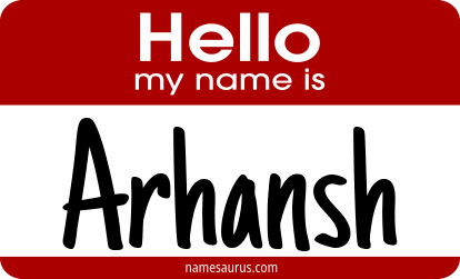 Hello my name is Arhansh png download