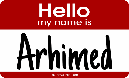 Hello my name is Arhimed png download